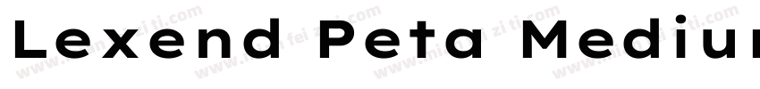 Lexend Peta Medium字体转换